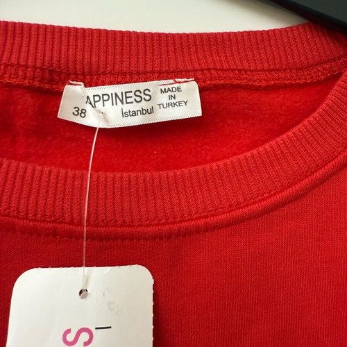 Zara red sweatshirt new size M