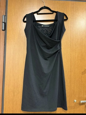 Jupe μαύρο cocktail bodycon αμάνικο φόρεμα σαν καινούργιο