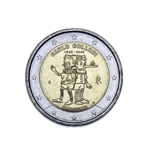Italy 2 euros 2026 UNC coin from roll