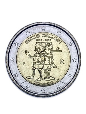Italy 2 euros 2026 UNC coin from roll