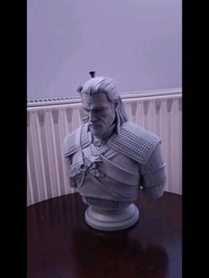 Gerald of Rivia The Witcher bust like new 3D printed 29.5 cm