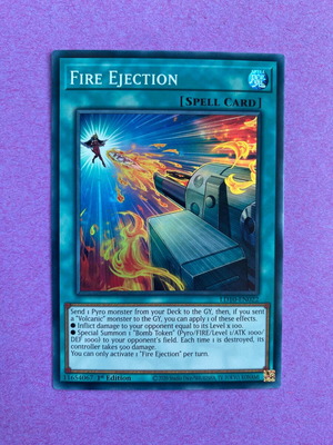 Yu-Gi-Oh card Fire Ejection like new