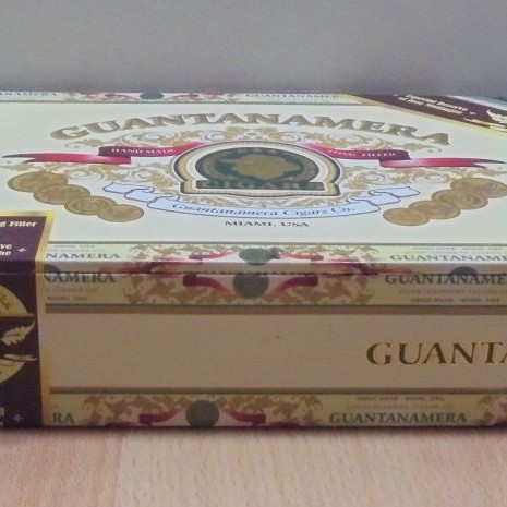 Guantanamera old wooden cigar box empty used