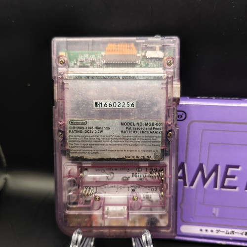 Game Boy Pocket used with original Atomic Purple Japanese box