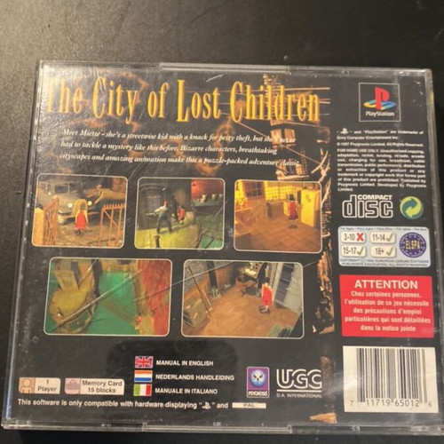 The City of Lost Children PlayStation 1 game used, English complete