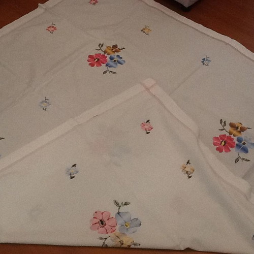 Woven Cretan Tablecloth 1.60m x 1.60m like new