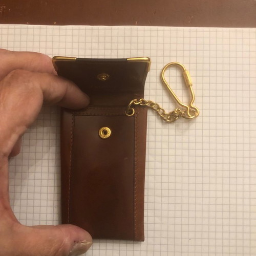 Fantoni leather key wallet Italian new