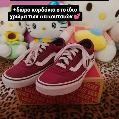 Vans sneakers size 36 like new, red