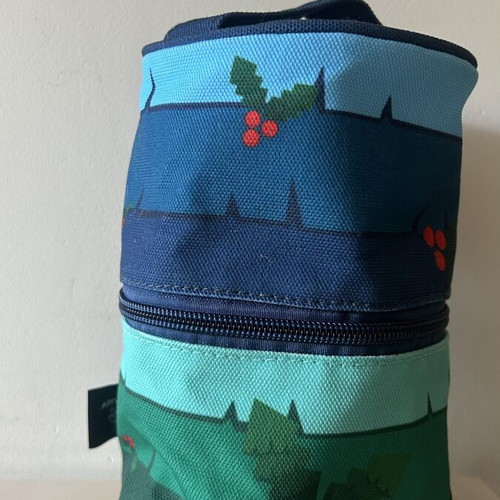 Apivita toiletry bag new, multicolor cylindrical design