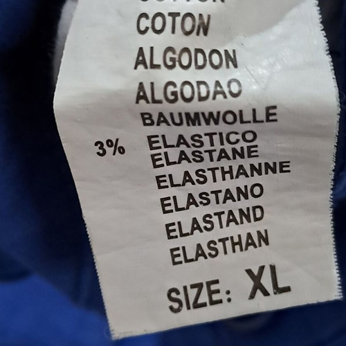 Shorts pack used, size XL, blue, black, white with side buttons