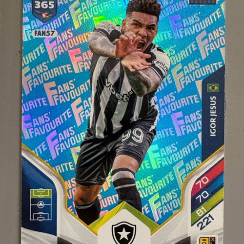 Igor Jesus Botafogo FAN57 Blue Panini FIFA Adrenalyn 365 2025-26 like new
