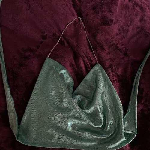 Shein halter top new, green, size XS