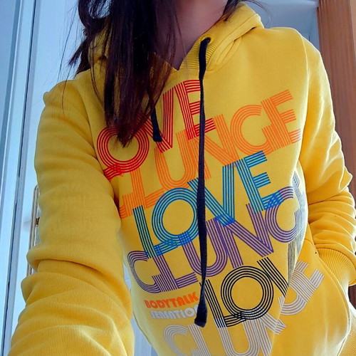 Bodytalk women's sweatshirt like new, yellow, size S