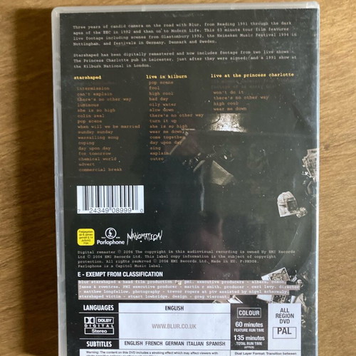 Blur Starshaped DVD used in very good condition