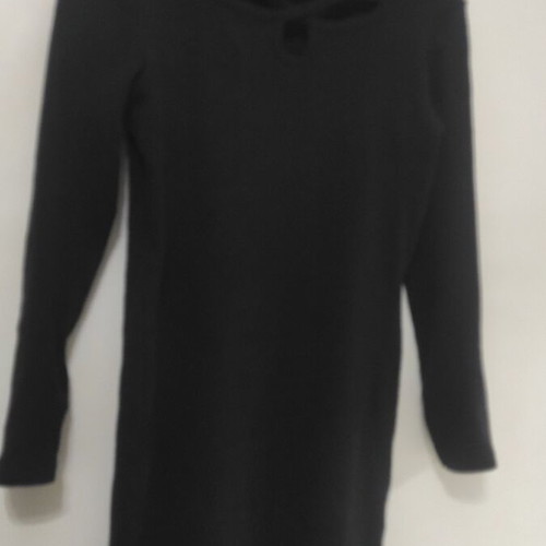 Rib elastic dress with cross detail on chest like new, size M