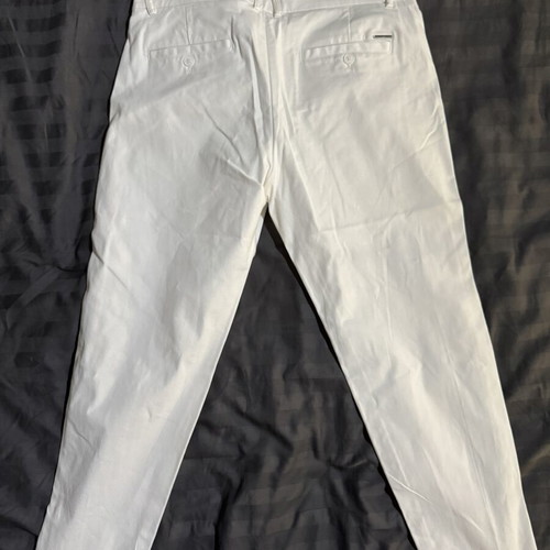 Vittorio Artist fabric pants size L white like new