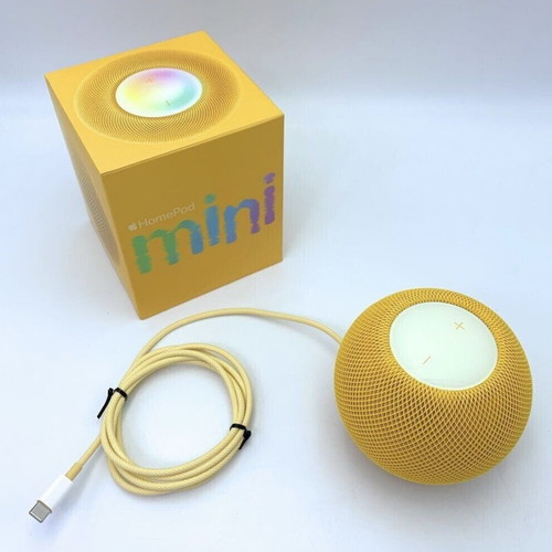 Apple HomePod mini smart speaker yellow, like new