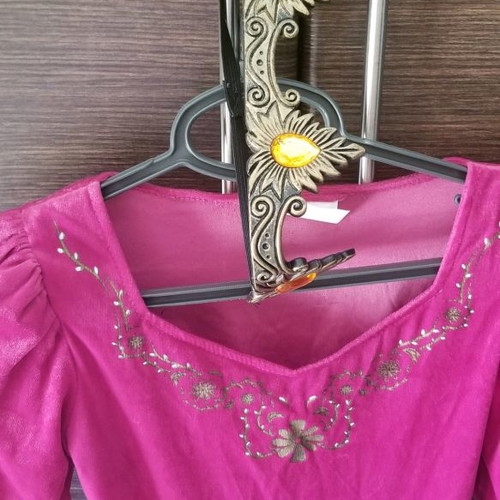 Medieval Princess Costume with Velvet Crown like new