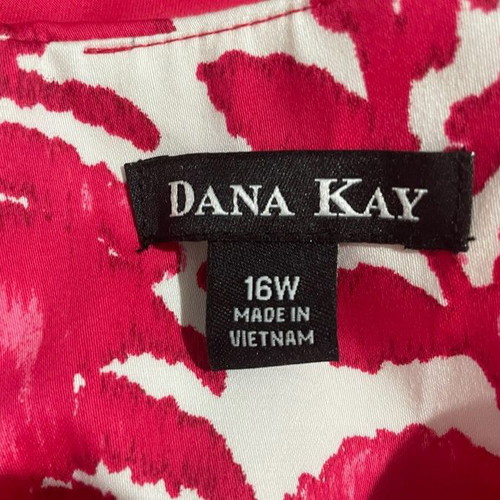 Dana Kay women's dress with matching jacket like new, red