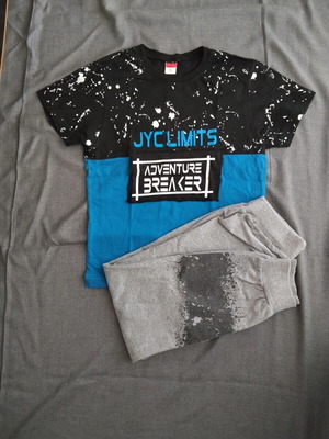 Joyce thin tracksuit set with short-sleeve t-shirt for 5-year-old boy