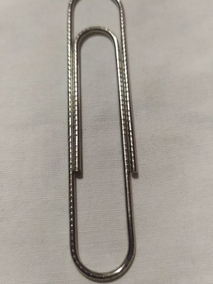 Paperclip used, pack of 7, length 0.8 cm