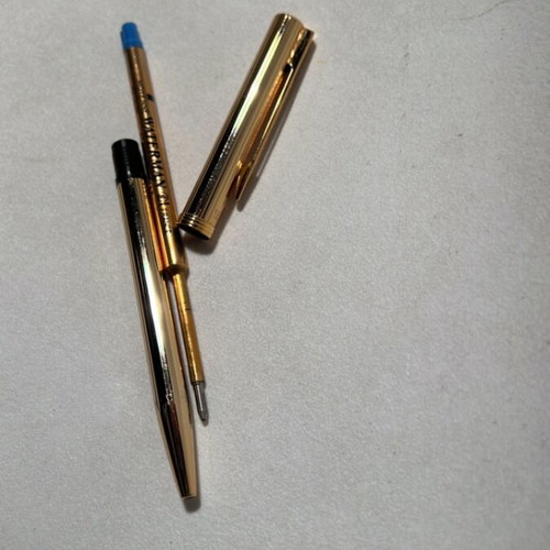 Waterman pen used, gold color, made in France