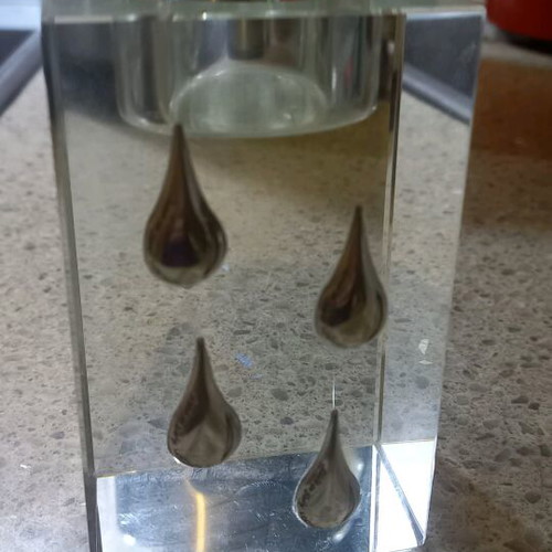 Crystal candlestick like new, handmade