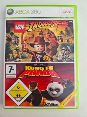 Xbox 360 Indiana Jones and Kung-Fu Panda used games