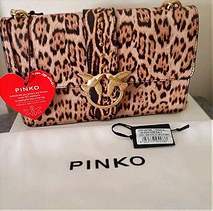 Pinko love leopard τσάντα