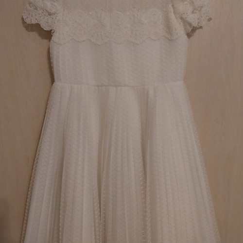 Abel & Lula baptism dress 5 years new, white with lace and tulle