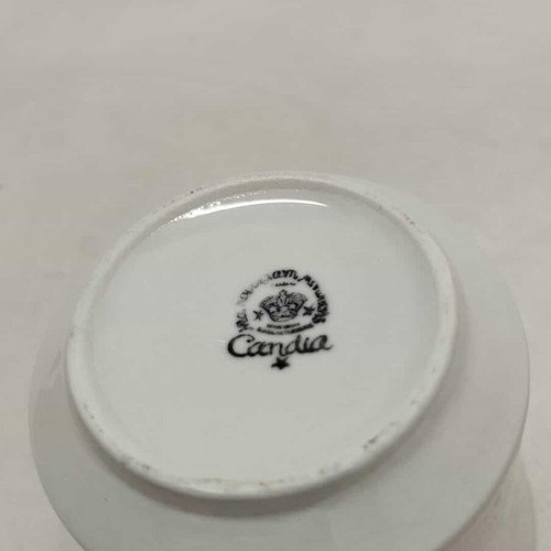Candia porcelain set of 10 cups and saucers used