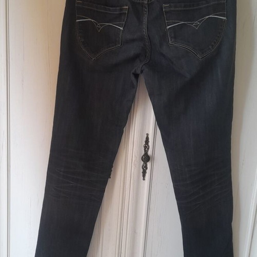 Jeans used, straight fit, size M, blue