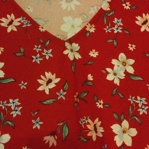Mango mini dress like new, red floral pattern