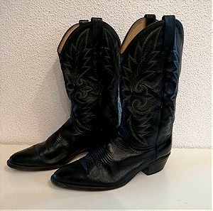 Μπότες δερμάτινες cowboy