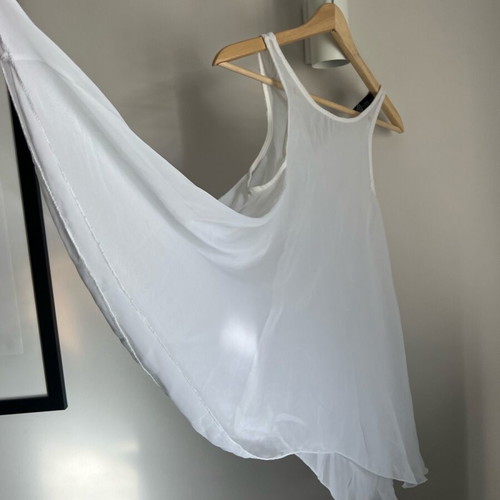 White delicate blouse airy, like new, one size