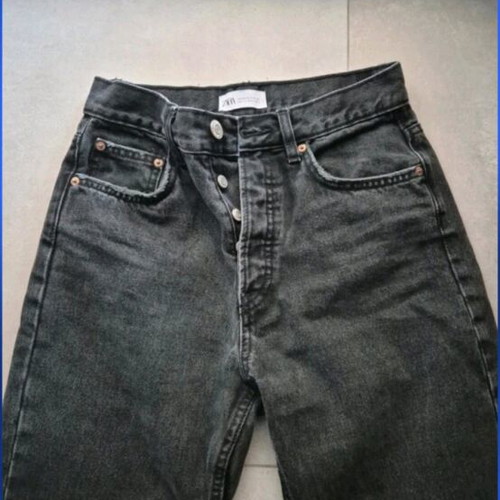 Zara pants straight fit new, black, size XS