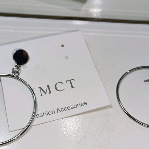 Women's silver hoop earrings new