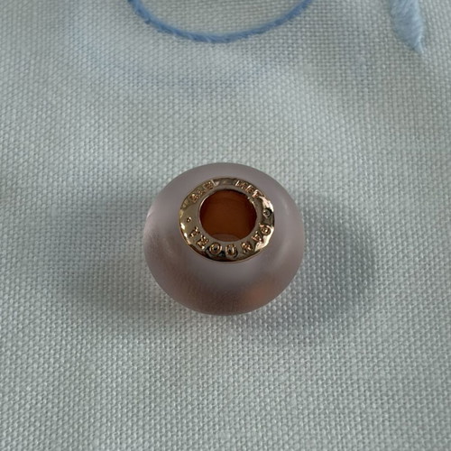 Pandora Murano pink matte charm ALE MET