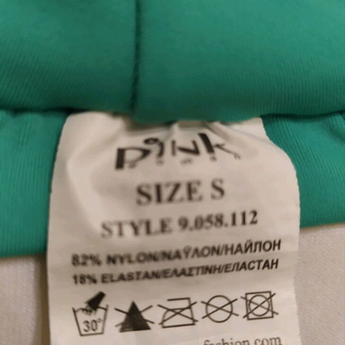 Swimwear top used, green, size S