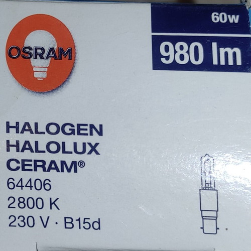 Osram lamp with B15d socket, like new
