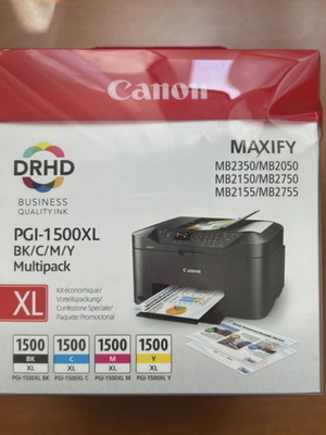 Canon PGI-1500XL Multipack ink cartridges new, BK-C-M-Y