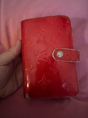 Louis Vuitton wallet genuine used fuchsia