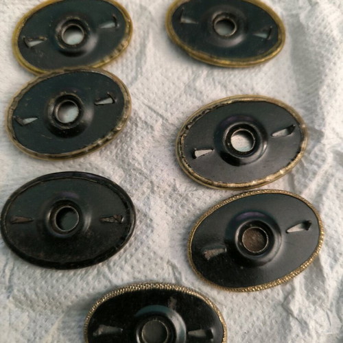 Decorative pieces for belts bags jackets clothes, set of 7 new