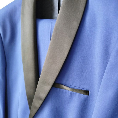 Pako Lorente Blue Roua Tuxedo Suit New, Jacket Size 50