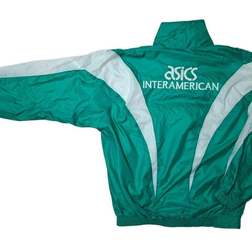 Panathinaikos Asics windbreaker jacket used, authentic 90s collectible
