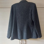 Vintage Kanellis women's wool suit like new, black gray