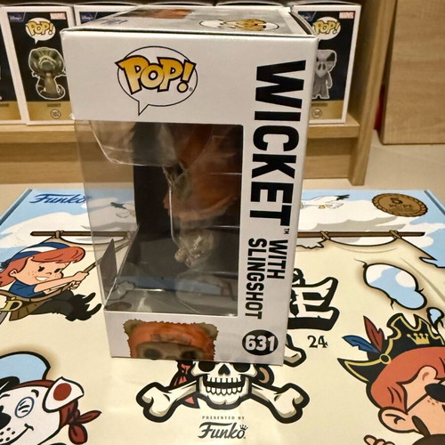 Funko Pop! Vinyl Star Wars Wicket with Slingshot #631 like new Summer Convention 2023