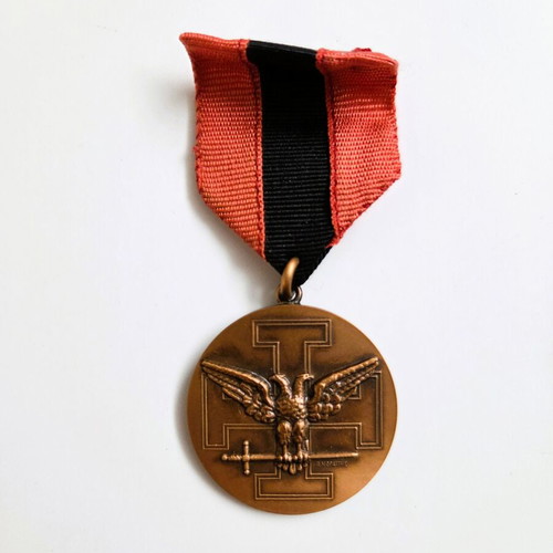 Masonic medal Supreme Council of the 33rd like new, bronze with ribbon