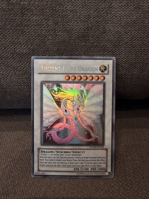 Yu-Gi-Oh Ancient Fairy Dragon card used, Ghost Rare ANPR-EN040