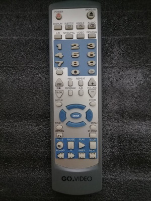 Γνήσιο τηλεχειριστήριο GO.VIDEO για DVD players